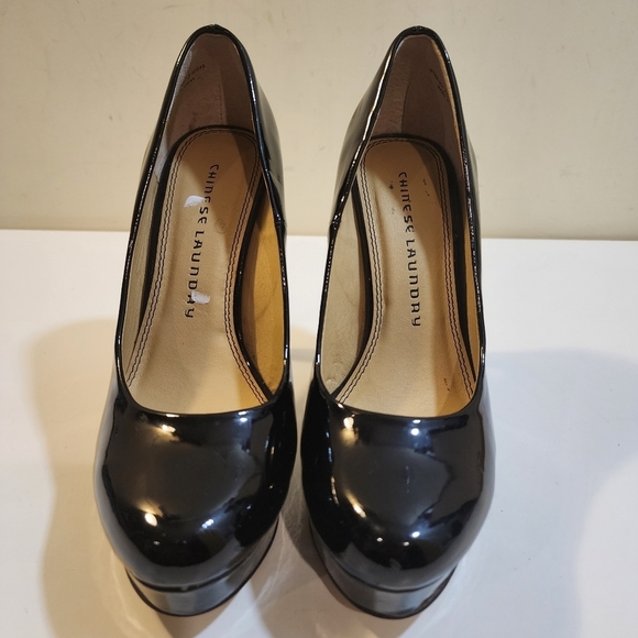Chinise Laundry Black Patent Heels stiletto size 7 - Picture 4 of 12